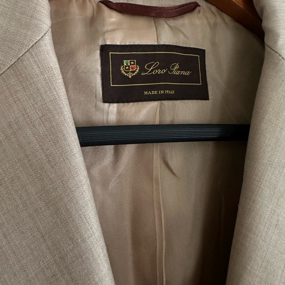 Loro Piana wool blazer - tan two buttons single breasted - Picture 3 of 7